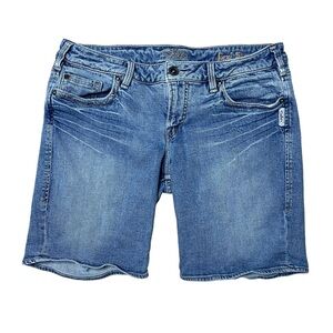 Vintage Y2K Silver Women’s Lexi Medium Wash Denim Shorts